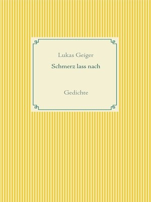 cover image of Schmerz lass nach